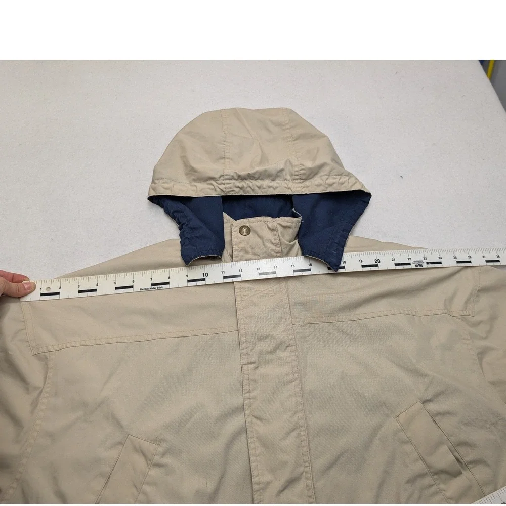 Vintage Pacific Trail Parka Jacket Mens XL Tan Flannel Lined Hooded Coat